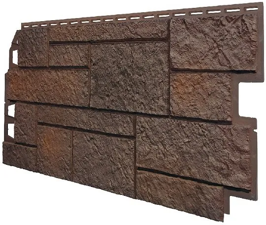 Фасадная панель VOX Sandstone (Сандстоун) темно коричневый купить в Егорьевске