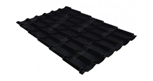 Металлочерепица классик 0,45 Drap RAL 9005 черный купить в Егорьевске