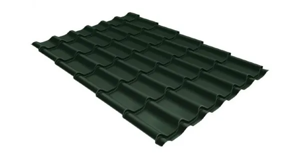 Металлочерепица классик 0,5 Satin RR 11 темно-зеленый купить в Егорьевске