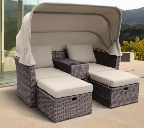 Комплект мебели AFINA плетеной из иск. ротанга AFM-330B Brown купить в Егорьевске