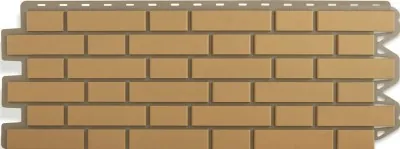 Фасадная панель Альта-Профиль, Кирпич Клинкерный, Бежевый