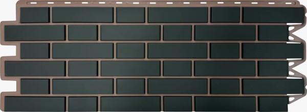 Фасадная панель Альта-Профиль, Кирпич Клинкерный, Графит купить в Егорьевске