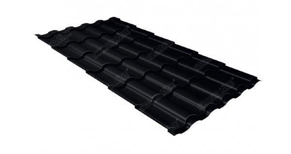 Металлочерепица кредо 0,45 Drap RAL 9005 черный купить в Егорьевске