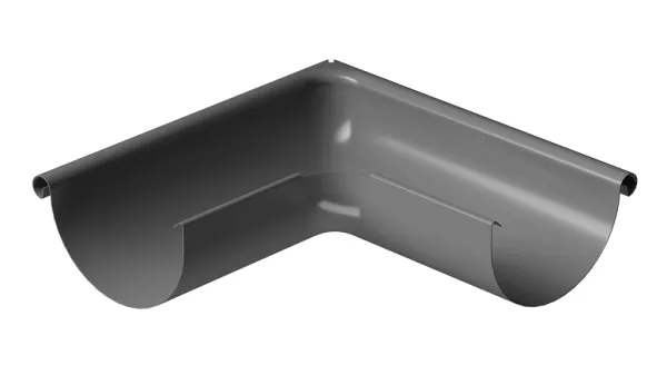 Угол внешний 90° D125 Döcke STAL PREMIUM Графит, (RAL 7024) купить в Егорьевске