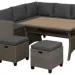 Комплект мебели AFINA плетеной из иск. ротанга AFM-307G-Grey купить в Егорьевске