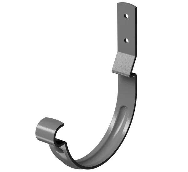 Карнизный крюк короткий (гнутый) D125 Döcke STAL PREMIUM Графит, (RAL 7024) купить в Егорьевске
