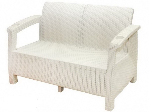 Двухместный диван Yalta Sofa Seаt белый купить в Егорьевске