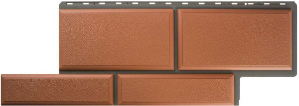 Фасадная панель камень Флорентийский терракотовый купить в Егорьевске