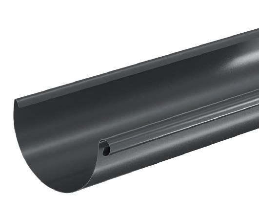Водосток Aquasistem, система 125x90 - Водосточный желоб 3.00м RAL 7024 Тёмно-серый купить в Егорьевске