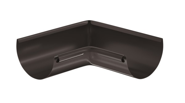 Водосток Aquasistem, система 125x90 - Угол желоба, внутренний 90° RR 32 Тёмно-Коричневый купить в Егорьевске