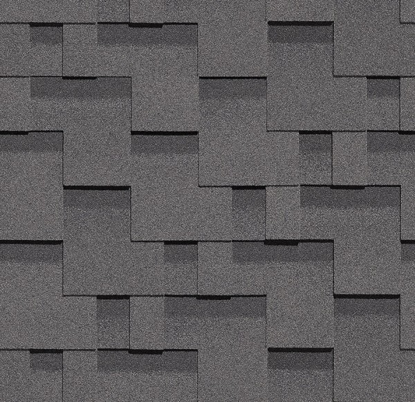 Гибкая черепица Docke, коллекция Тетрис – Серый купить в Егорьевске