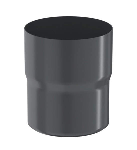 Водосток Aquasistem, система 125x90 - Соединитель трубы RAL 7024 Тёмно-серый купить в Егорьевске