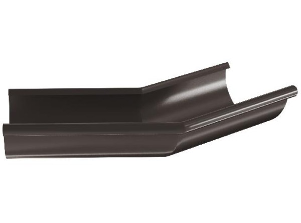 Водосток Aquasistem, система 125x90 - Угол желоба, наружный 135° RR 32 Тёмно-Коричневый купить в Егорьевске