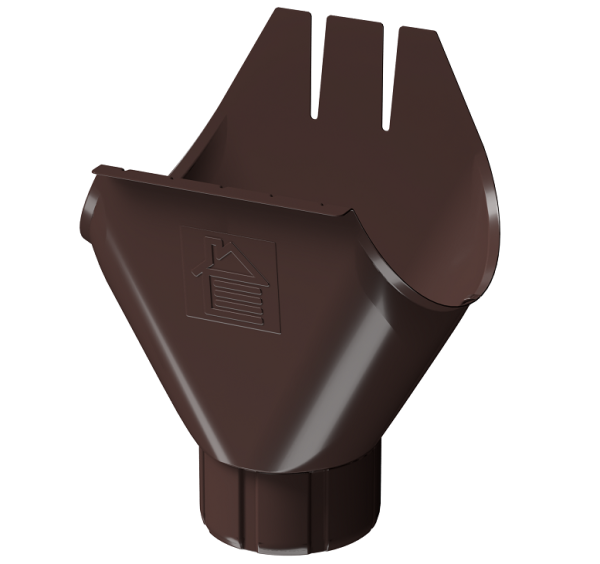 Воронка желоба D125 Döcke STAL PREMIUM Шоколад, (RAL 8019) купить в Егорьевске