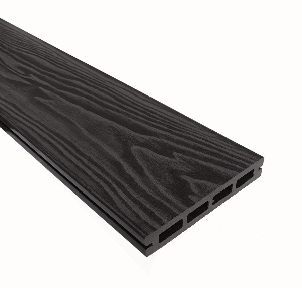 Террасная доска из ДПК Terrapol Смарт 3D Пустотелая с пазом Черное дерево купить в Егорьевске