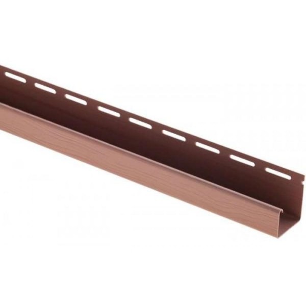 J-профиль Люкс Крашенный, T-15, ВН, Красно-коричневый купить в Егорьевске