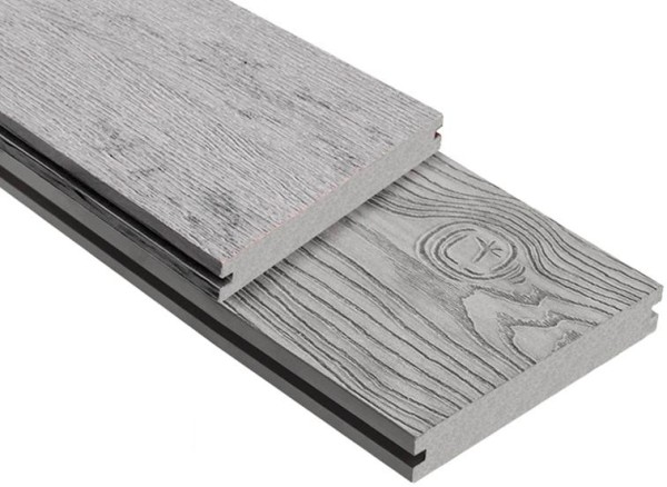 Террасная доска ДПК Outdoor 3D полнотелая STORM/OCEAN GREY серая микс купить в Егорьевске