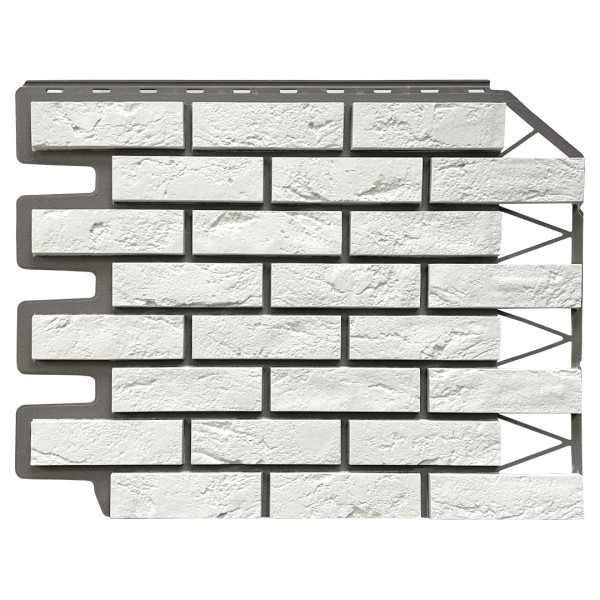 Фасадная панель FineBer, Кирпич Баварский, Белый купить в Егорьевске