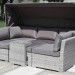 Диван-Трансформер AFINA плетеный из иск. ротанга AFM-320G Grey купить в Егорьевске