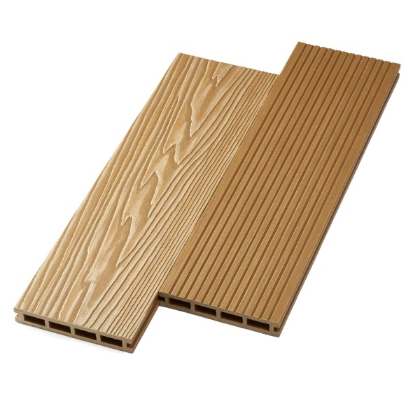 Террасная доска ДПК NanoWood двусторонняя New 3D тиснение + вельвет Орех купить в Егорьевске