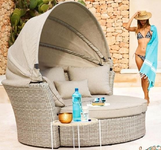 Диван-Трансформер AFINA плетеный из иск. ротанга AFM-325 Beige купить в Егорьевске