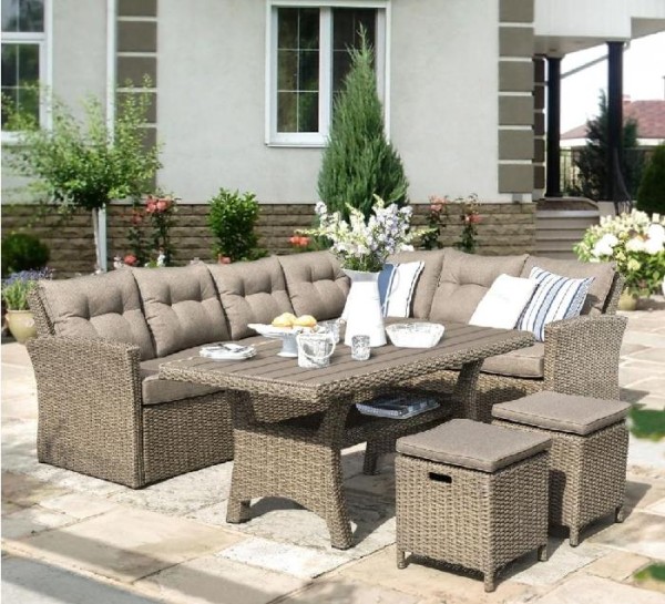 Комплект мебели AFINA плетеной из иск. ротанга AFM-307B Beige купить в Егорьевске