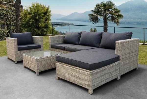 Комплект мебели AFINA плетеной из иск. ротанга YR821G Grey/Grey купить в Егорьевске