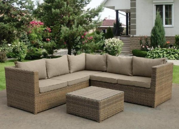 Комплект мебели AFINA плетеной из иск. ротанга YR825B Beige купить в Егорьевске
