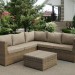 Комплект мебели AFINA плетеной из иск. ротанга YR825B Beige купить в Егорьевске