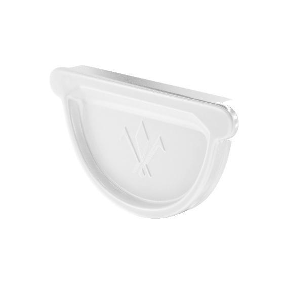 Водосток Aquasistem, система 125x90 - Заглушка универсальная с резиновым уплотнителем RR 20 Мраморно-белый купить в Егорьевске