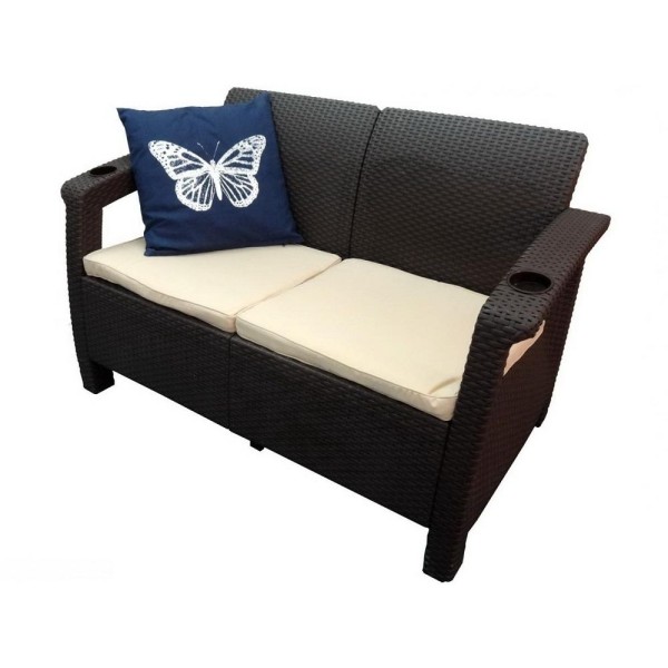 Двухместный диван Yalta Sofa Seаt венге купить в Егорьевске