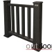 Ограждение из ДПК Outdoor Классик 3D STORM чёрный купить в Егорьевске