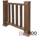 Ограждение из ДПК Outdoor Классик 3D STORM коричневый микс купить в Егорьевске
