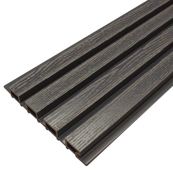 Фасадная доска из ДПК Faynag Wood Рейка Мокрый Асфальт купить в Егорьевске