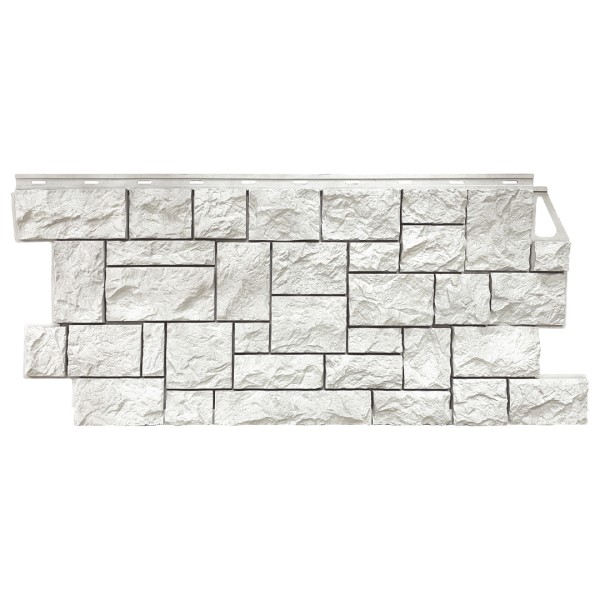 Фасадная панель FineBer, Камень Дикий, Жемчужный купить в Егорьевске