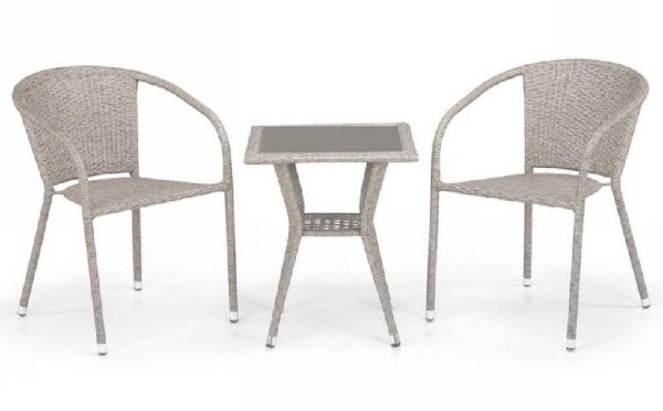 Комплект плетеной мебели AFINA из иск. ротанга T25C/Y137C-W85 Latte 2Pcs купить в Егорьевске