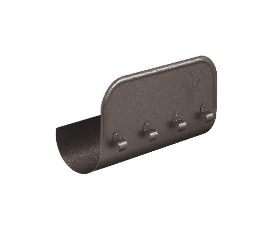 Водосток Aquasistem, Система 125x90 - Ограничитель перелива прямой RR 32 Тёмно-коричневый matt купить в Егорьевске