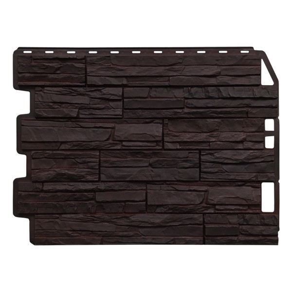 Фасадная панель FineBer, Скол - Тёмно коричневый купить в Егорьевске