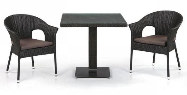 Комплект плетеной мебели AFINA из иск. ротанга T605SWT/Y79A-W53 Brown 2Pcs купить в Егорьевске