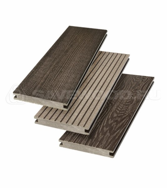 Террасная доска SW Fraxinus (R) полнотелая «SaveWood» Темно-коричневый купить в Егорьевске