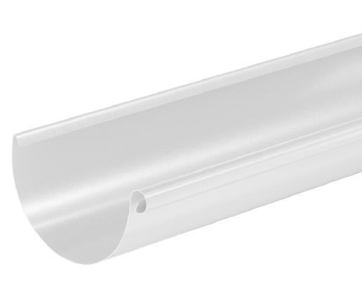Водосток Aquasistem, система 125x90 - Водосточный желоб 3.00м RR 20 Белый купить в Егорьевске