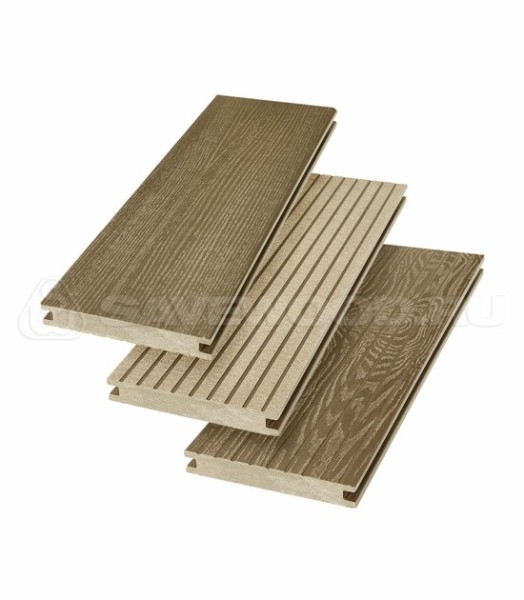 Террасная доска SW Fraxinus (R) полнотелая «SaveWood» Тик купить в Егорьевске