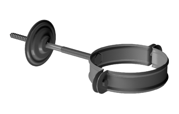 Хомут трубы D90 Döcke STAL PREMIUM Графит, (RAL 7024) купить в Егорьевске