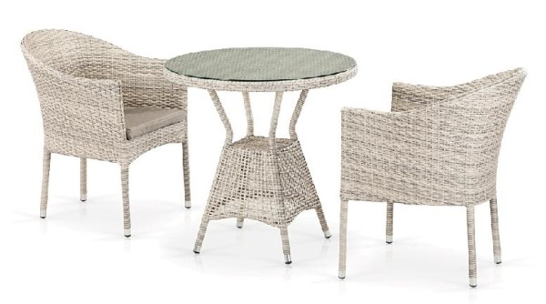Комплект плетеной мебели AFINA из иск. ротанга T705ANT/Y350-W85 Latte 2Pcs купить в Егорьевске