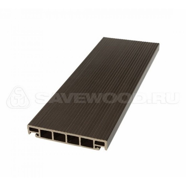 Террасная доска из ДПК SW-Salix «SaveWood» темно-коричневый купить в Егорьевске