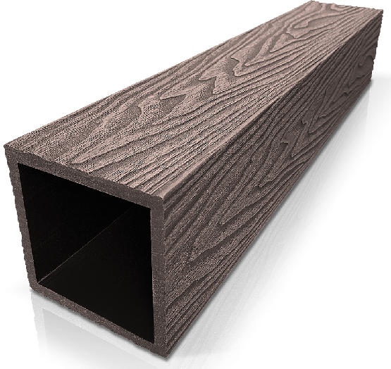 Столб ДПК 3D GardenParkett фактура дерева Венге купить в Егорьевске