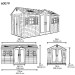 Сарай пластиковый LifeTime 15x8 DD купить в Егорьевске