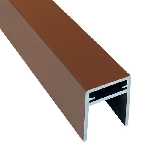 П-профиль Алюминиевый EasyDecking 35x25 Коричневый купить в Егорьевске