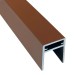 П-профиль Алюминиевый EasyDecking 35x25 Коричневый купить в Егорьевске
