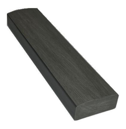 Лавочный брус Ecodecking Некст полнотелый брашированный 70х35 графит купить в Егорьевске